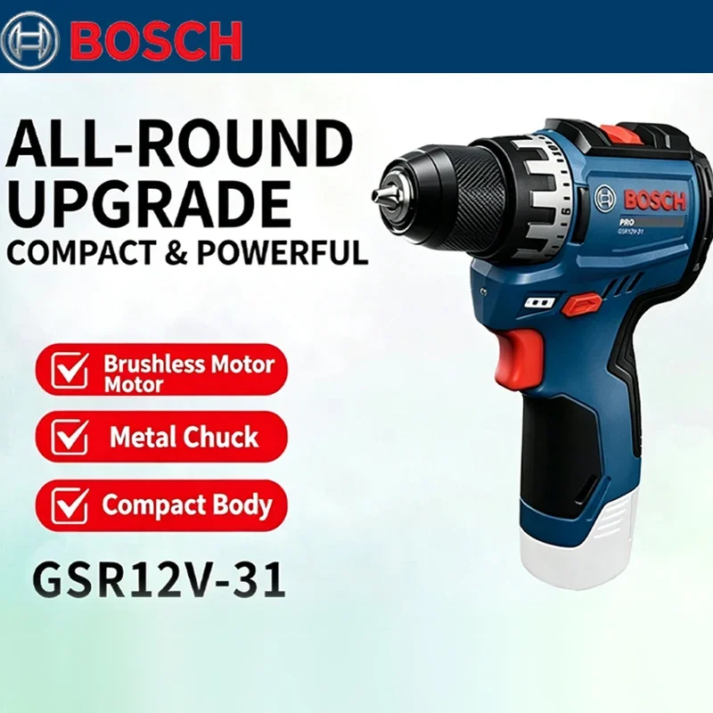 Torque Wrench - Wiertarka elektryczna Bosch GSR 12V-31 bezszczotkowa,