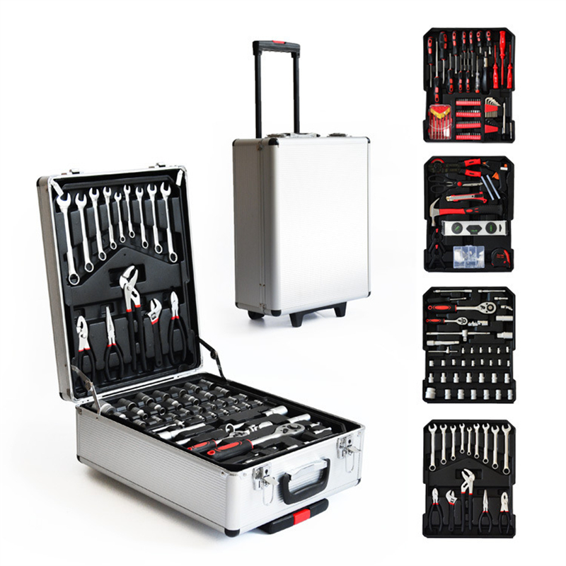 Socket Set - 186-częściowy Zestaw Narzędzi Mechanicznych w Aluminiowym