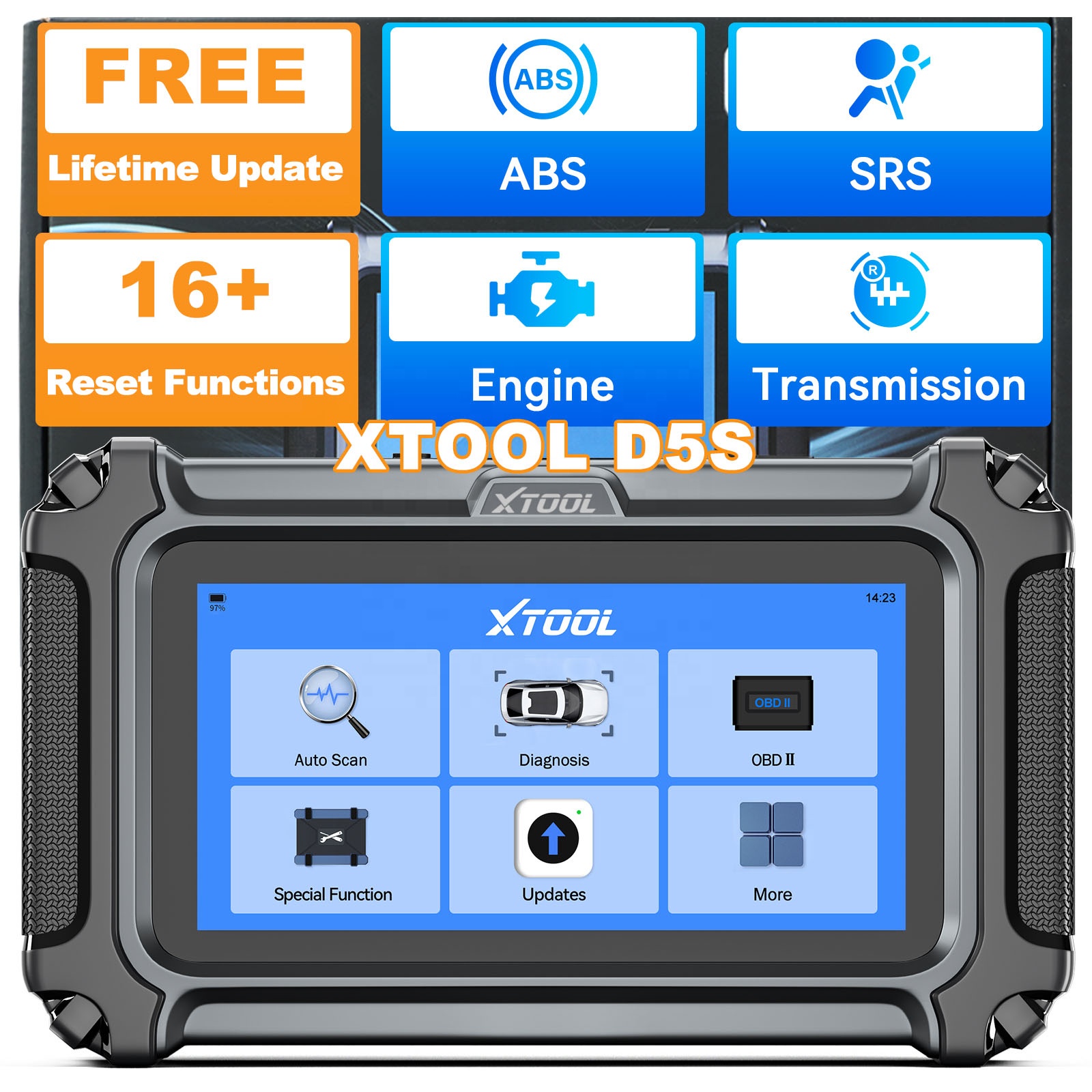 Car Diagnostic Tool - Skaner OBD2 D5S 12V z dożywotnimi