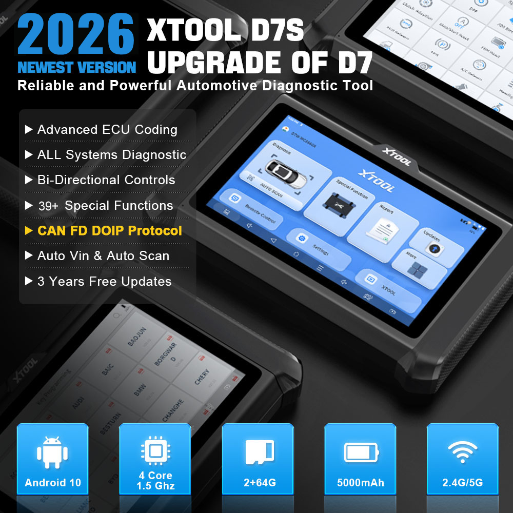 Magazyn USA XTOOL D7S Programa – Car Diagnostic Tool recenzja i cena
