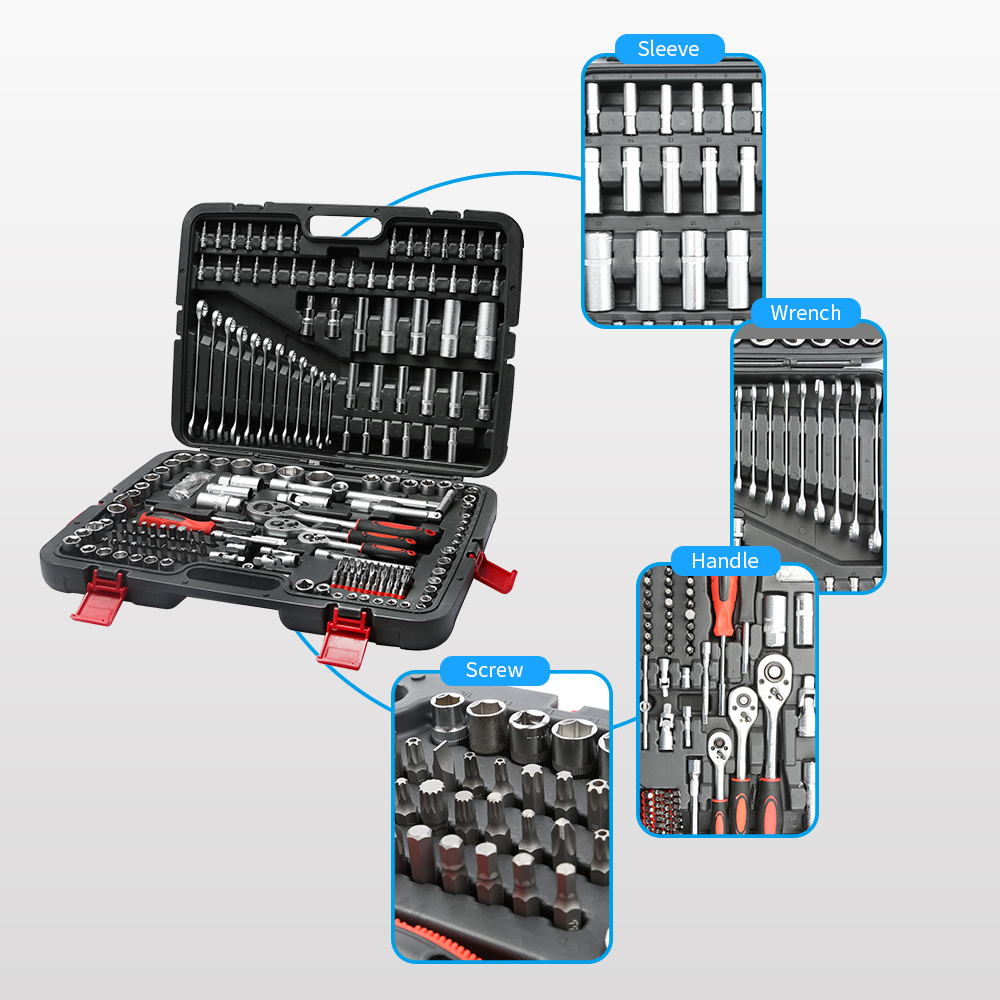 215-częściowy zestaw narzędzi  – Socket Set recenzja i cena